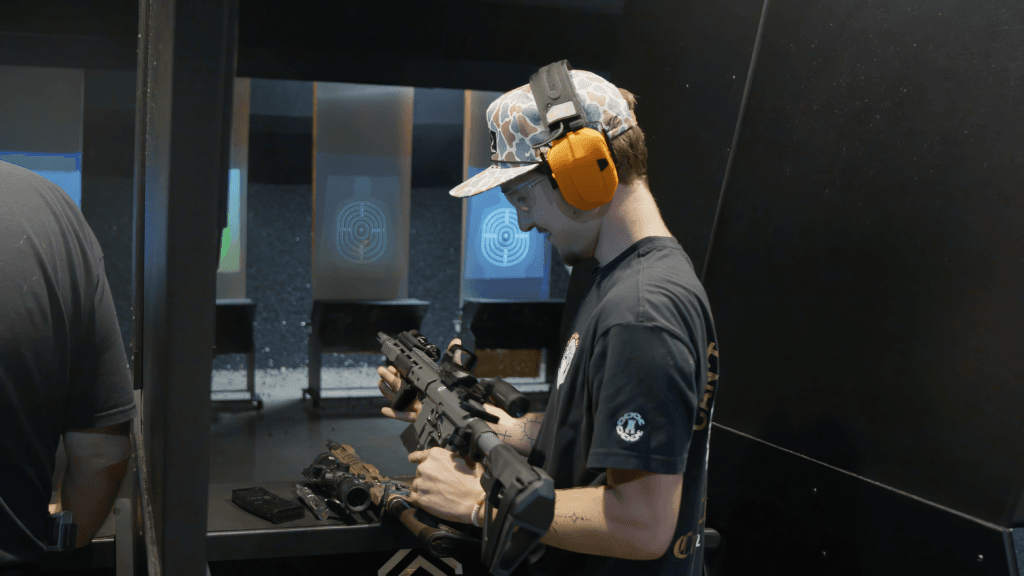 Digital live fire gun range